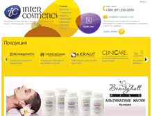Tablet Screenshot of inter-cosmetics.com